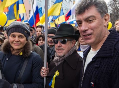 Макаревич и Немцов на "Марше предателе" против воссоединения Крыма с Россией